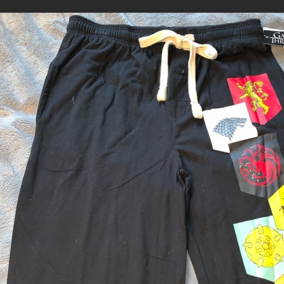 Game of thrones black drawstring pajama pants - L - Picture 5 of 5